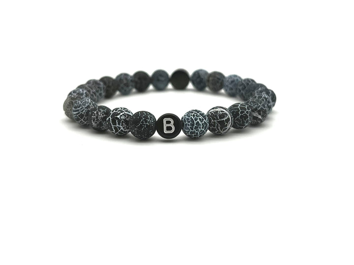 Armband Chalcedon schwarz - Bracelettery