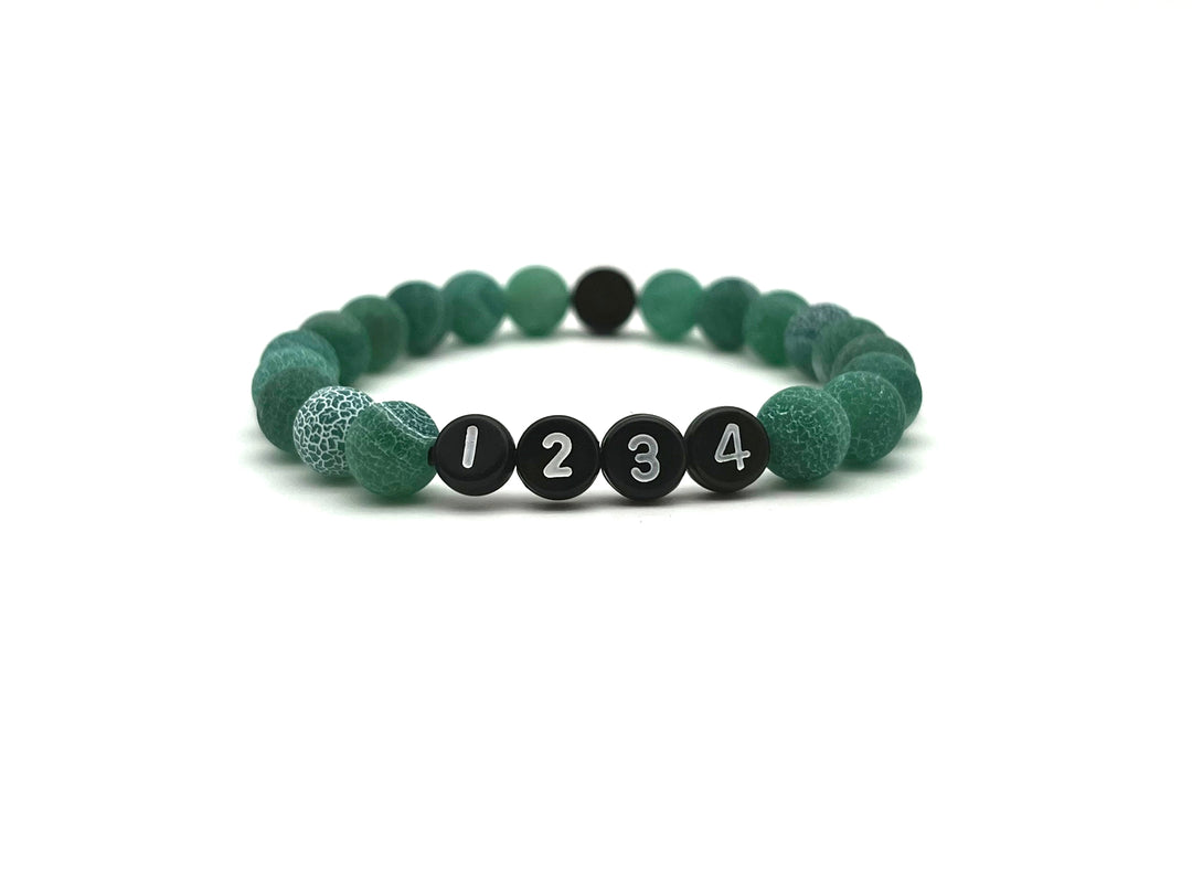 Armband Chalcedon grün - Bracelettery