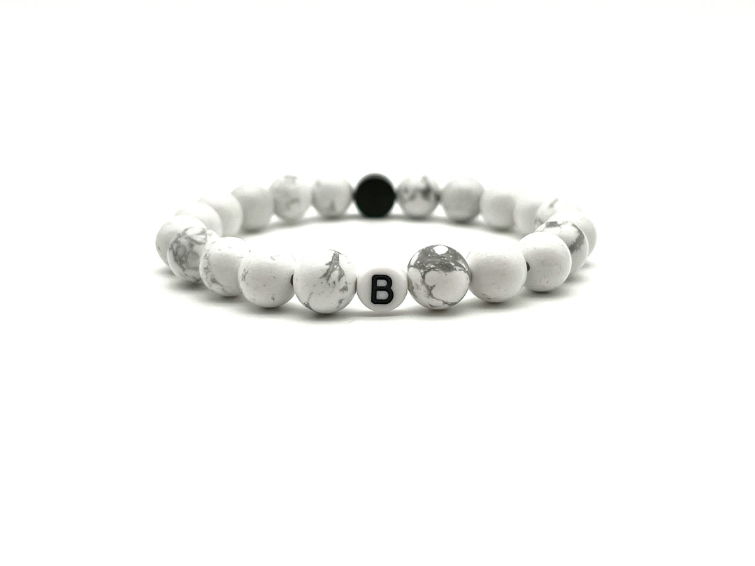 Armband Howlith weiss - Bracelettery