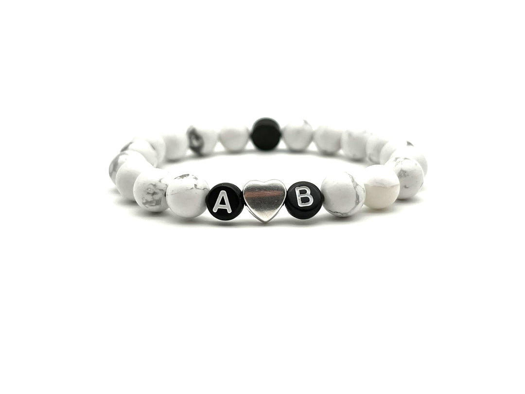 Armband Howlith weiss - Bracelettery