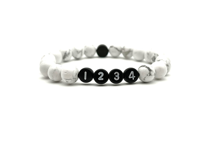 Armband Howlith weiss - Bracelettery