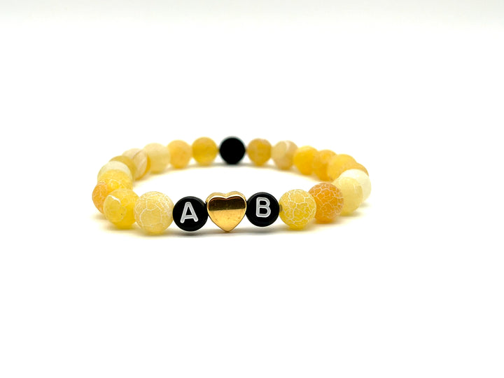 Armband Chalcedon gelb - Bracelettery