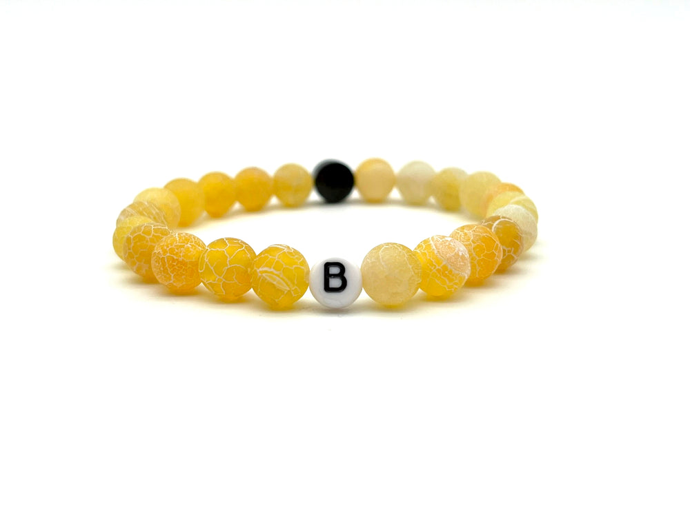 Armband Chalcedon gelb - Bracelettery