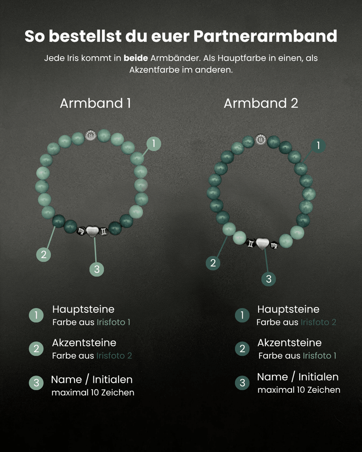 Partnerarmband Iris - Bracelettery