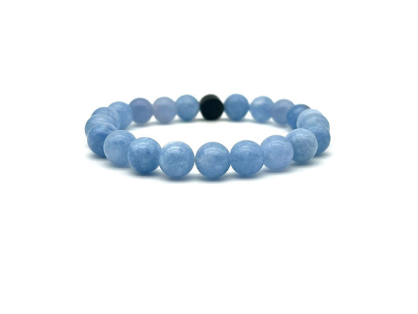 Armband Jade aquamarin - Bracelettery